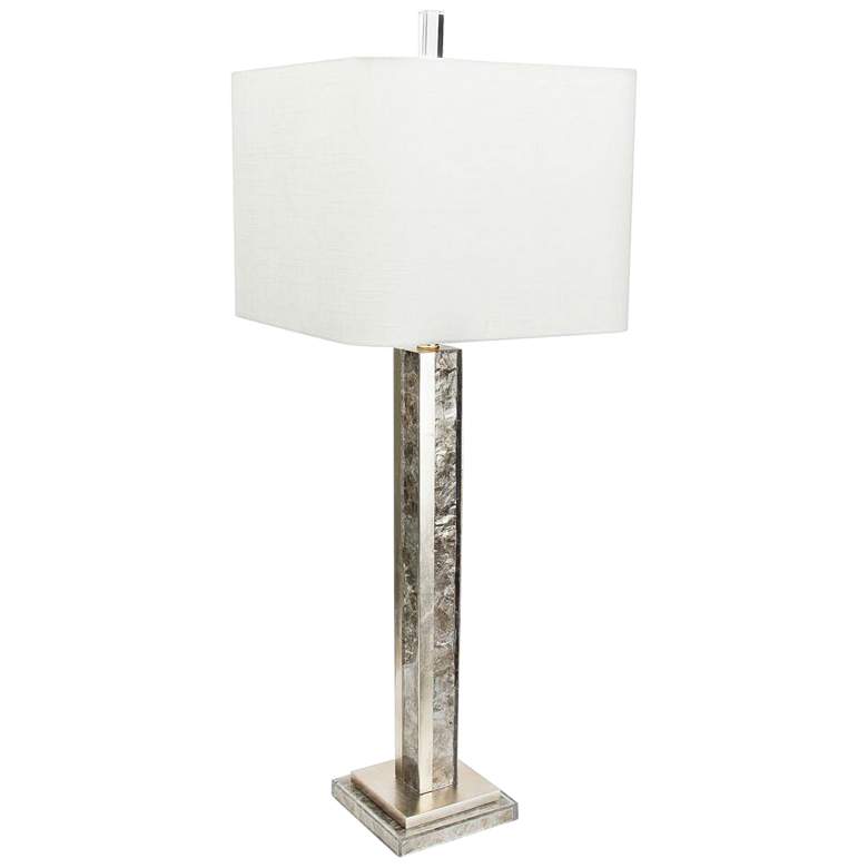Image 1 Couture Emerson Antique Silver Leaf Buffet Table Lamp