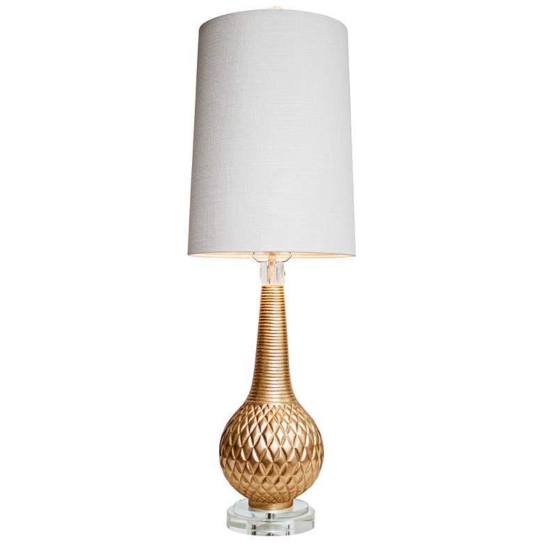 Image 1 Couture Lacquered Gold Leaf Parker Table Lamp