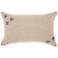 Couture Luster Linen Corner Embellished Bees 20"x 12" Pillow