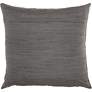 Couture Luster Pewter Beaded 20" Square Throw Pillow