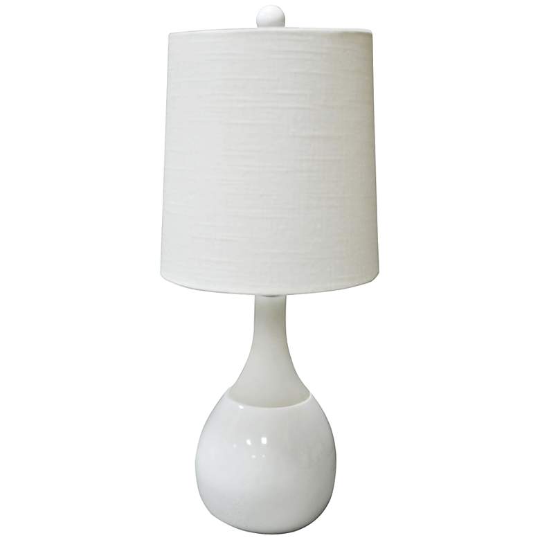 Image 1 Couture Malibu White Accent Table Lamp