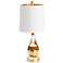 Couture Marabella Gold Leaf Table Lamp