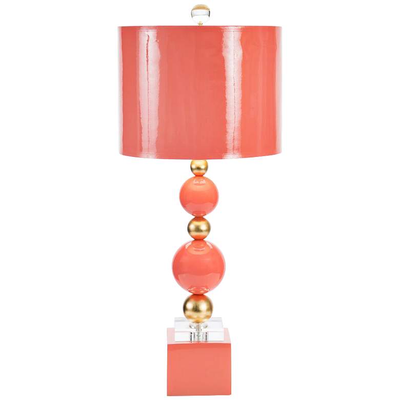 Image 1 Couture Meg Caswell Sheridan Coral Lacquer Table Lamp