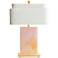Couture Mirage Pink and Gold Table Lamp