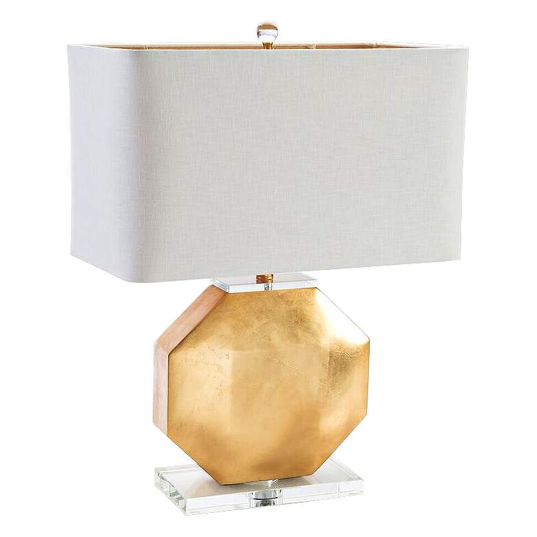 Image 1 Couture Montage Gold Leaf Table Lamp
