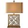Couture Montecito Aged Mirror and Capiz Shell Table Lamp