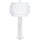 Couture Montrose Clear and White Table Lamp