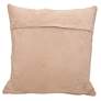 Couture Nat Hide Gold Patchwork 20" Square Throw Pillow