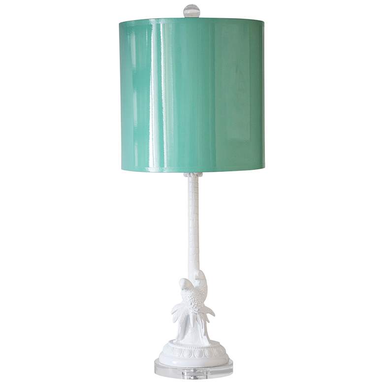Image 1 Couture Parrot Palm White Table Lamp