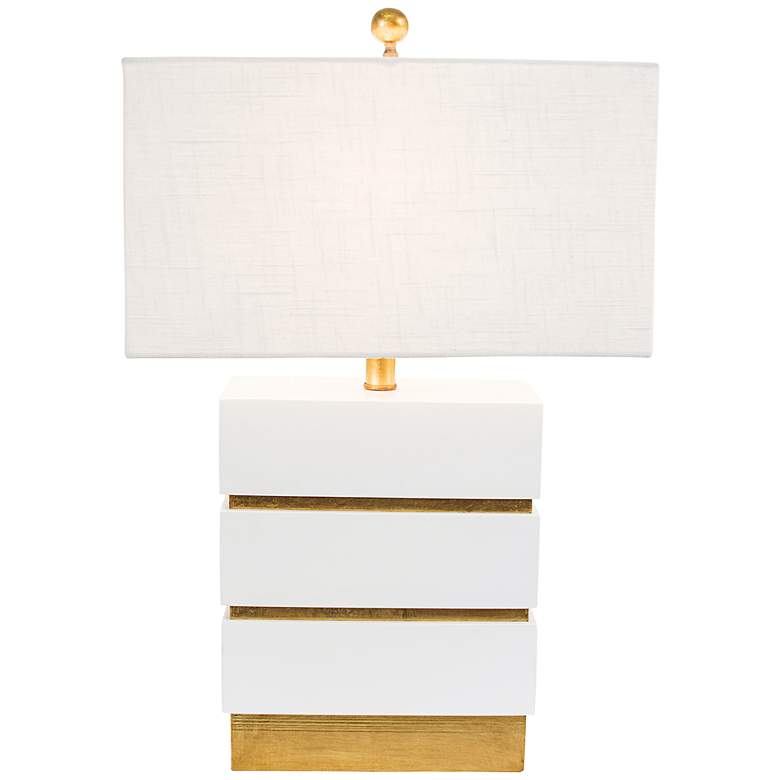 Image 1 Couture San Simeon Gloss White Table Lamp