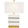 Couture San Simeon Gloss White Table Lamp