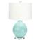 Couture Tilly Gloss Green Mother Of Pearl Sand Table Lamp