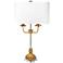 Couture Wallington Gold Leaf 2-Light Table Lamp