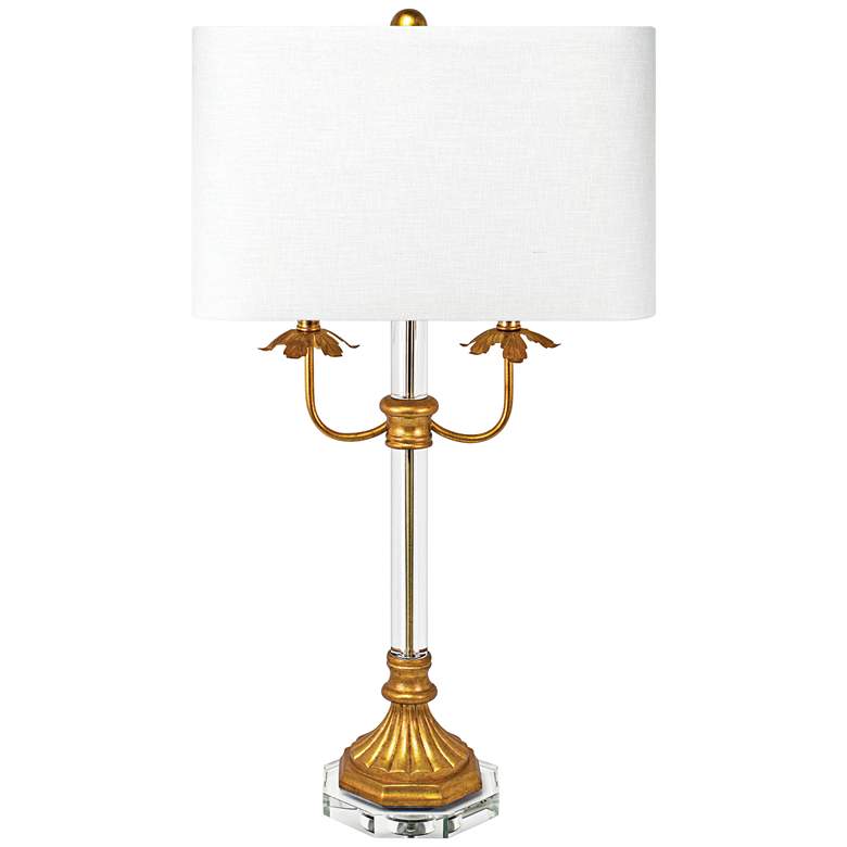 Image 1 Couture Wallington Gold Leaf 2-Light Table Lamp