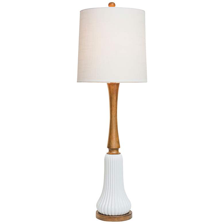Image 1 Couture White Altadena Buffet Table Lamp