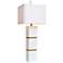 Couture Wilshire High Gloss White Table Lamp
