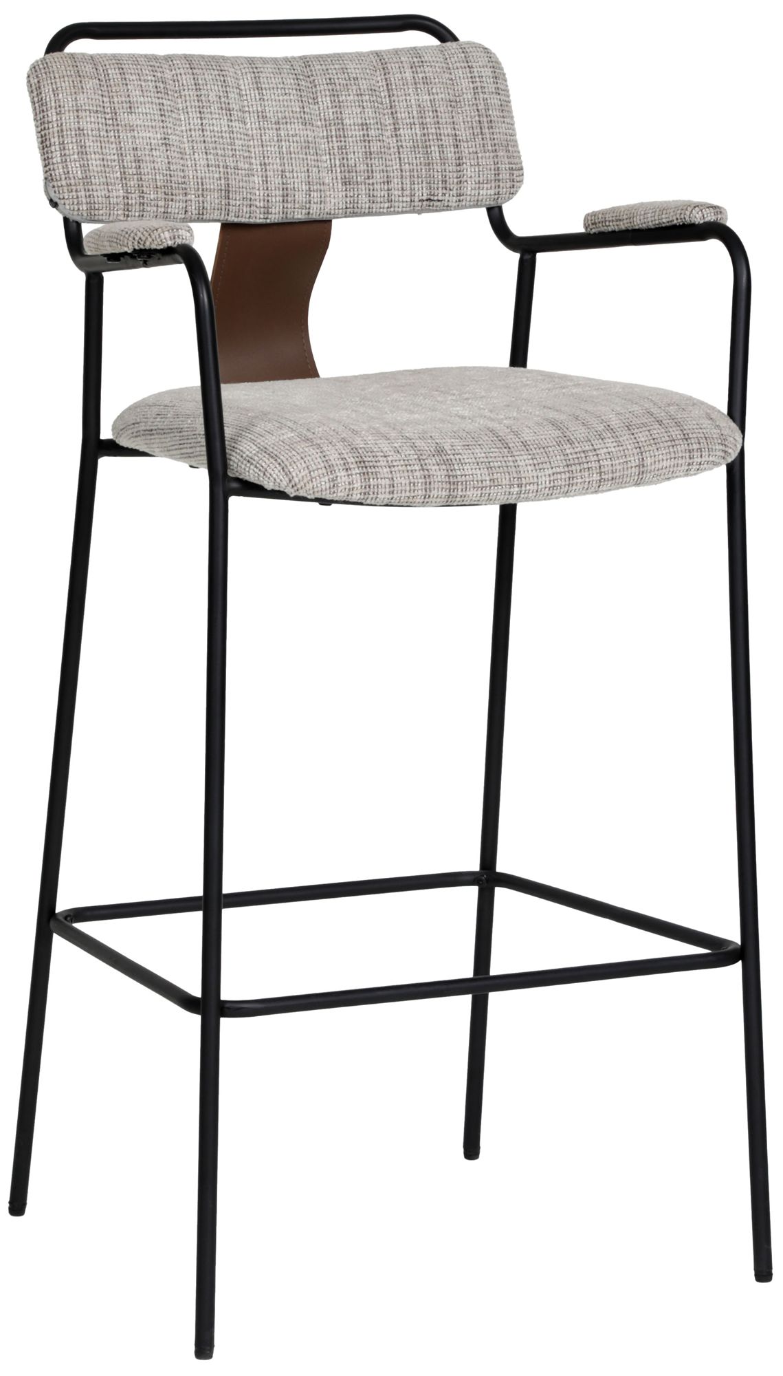 Image 2 Couva Barstool (Set of 2) Gray Tweed more views