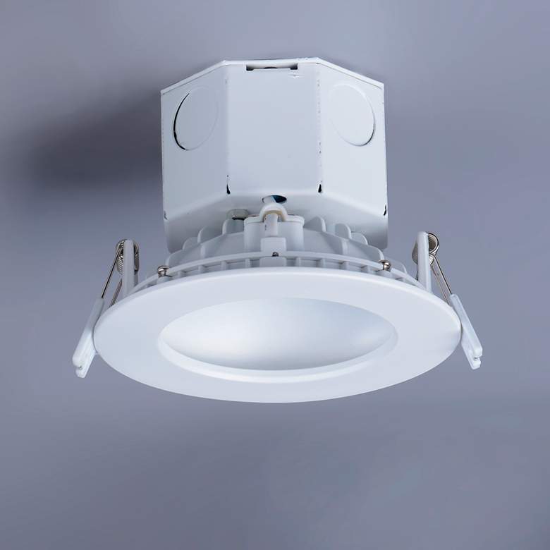 Image 2 Cove 1-Light 4.75" Wide White Flush Mount Light more views