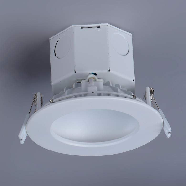 Image 3 Cove 1-Light 4.75" Wide White Flush Mount Light more views