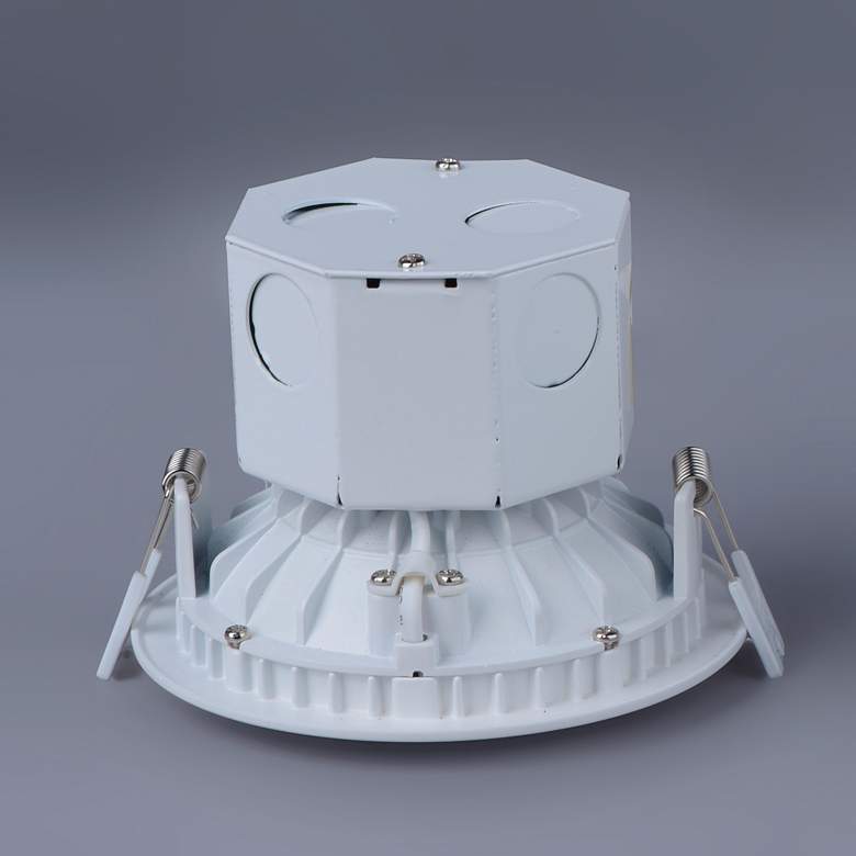 Image 4 Cove 1-Light 4.75" Wide White Flush Mount Light more views