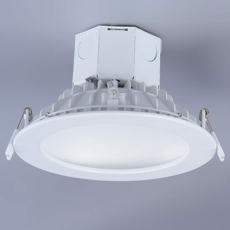 Image 2 Cove 1-Light 6.75" Wide White Flush Mount Light more views