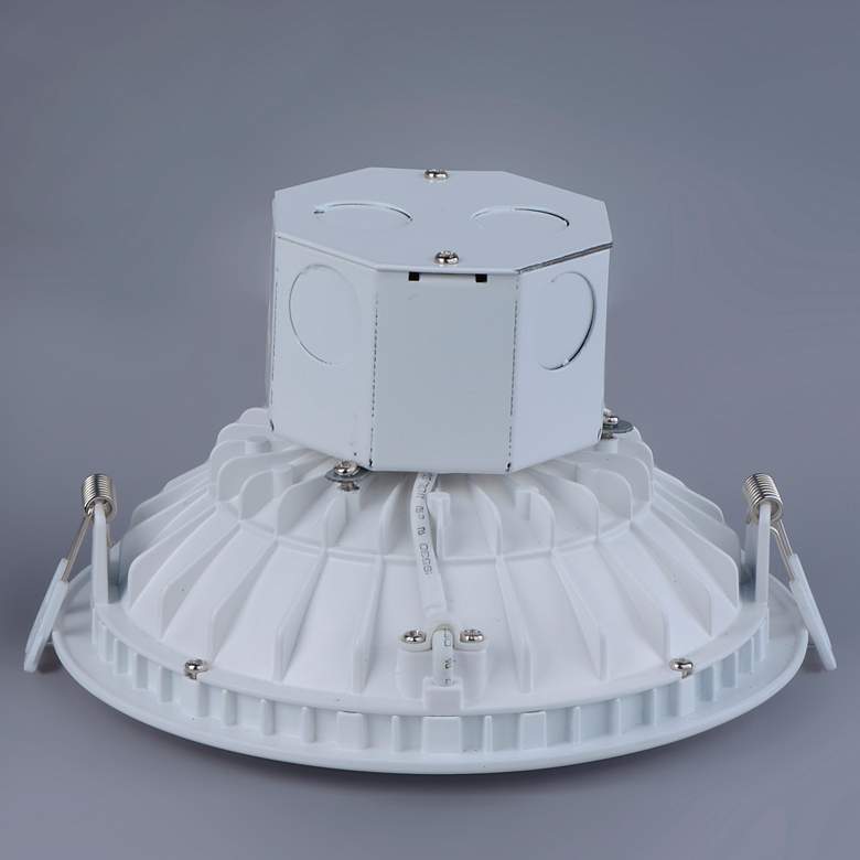 Image 4 Cove 1-Light 6.75" Wide White Flush Mount Light more views