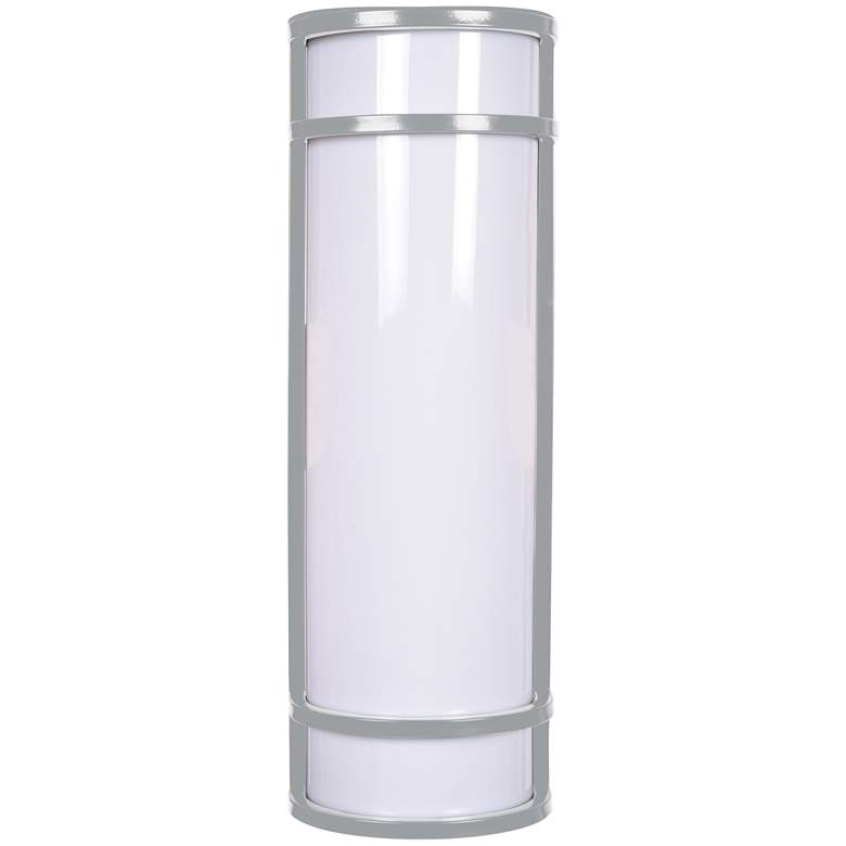 Image 1 Cove 18" High Satin LED Outdoor Wall Light