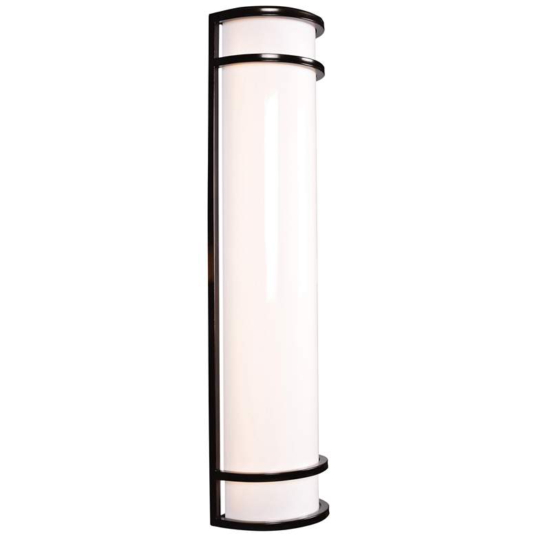 Image 1 Cove 24" High Bronze LED Outdoor Wall Light