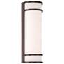 Cove 6.25" Dual Voltage Bronze LED Outdoor Wall Sconce