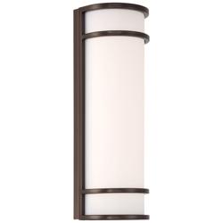 Cove 6.25&quot; Dual Voltage Bronze LED Outdoor Wall Sconce