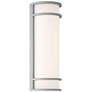 Cove 6.25" Dual Voltage Satin LED Outdoor Wall Sconce