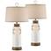 Cove Bay Antique White Night Light Table Lamps Set of 2