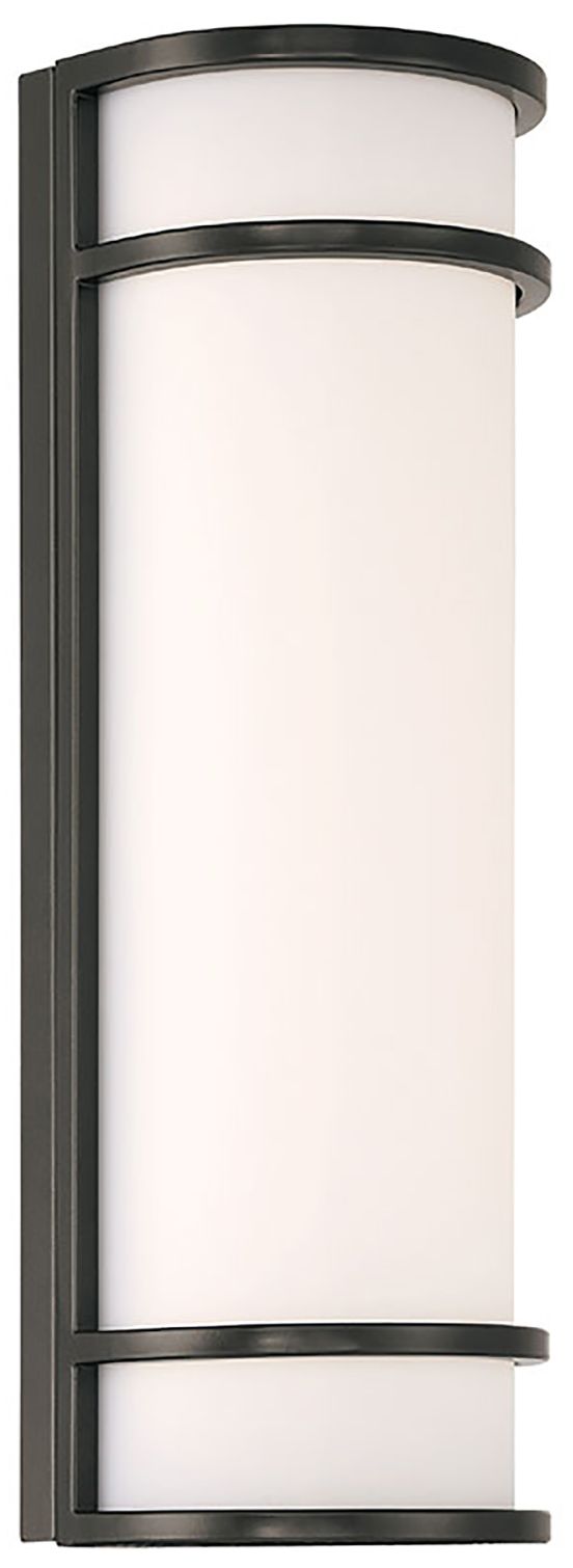 Thumbnail1 of Cove Dual Voltage 18" High Black LED Wall Sconce