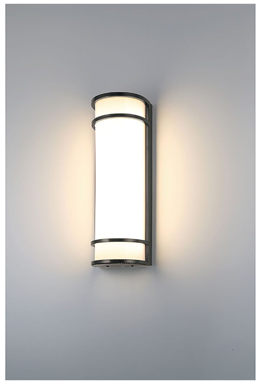 Thumbnail3 of Cove Dual Voltage 18" High Black LED Wall Sconce more views