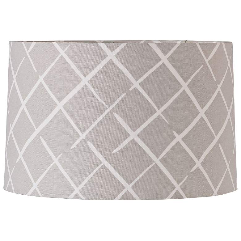 Image 1 Cove End Oyster Drum Lamp Shade 15x16x10 (Spider)