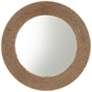 Cove Natural Jute Rope 26" Round Wall Mirror