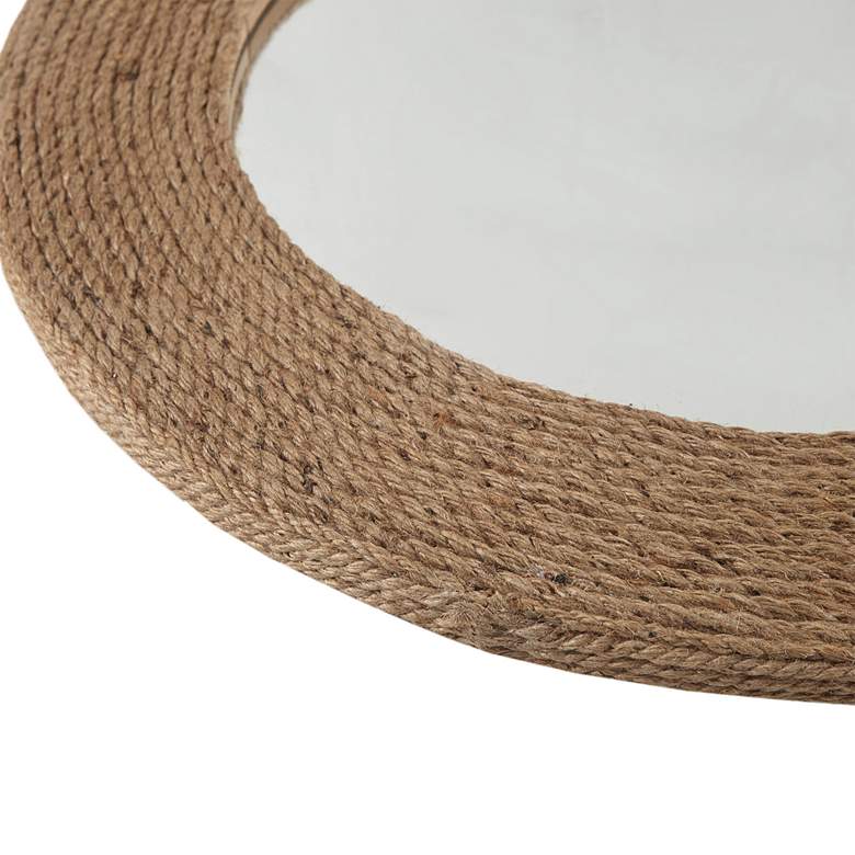 Image 5 Cove Natural Jute Rope 26" Round Wall Mirror more views