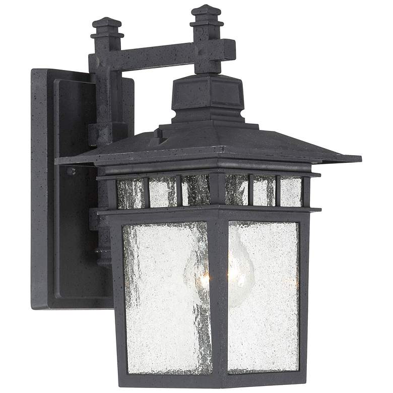 Image 1 Cove Neck - 1 Light - 12 in. - Outdoor Lantern with Clear Seed Glass
