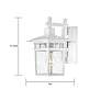 Thumbnail4 of Cove Neck 11 3/4" High White Outdoor Wall Light more views