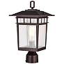 2_Cove Neck 16" High Rustic Bronze Outdoor Post Light