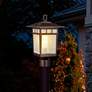 Thumbnail1 of Cove Neck Outdoor Large Post Lantern; 1 Light; Rustic Bronze Finish