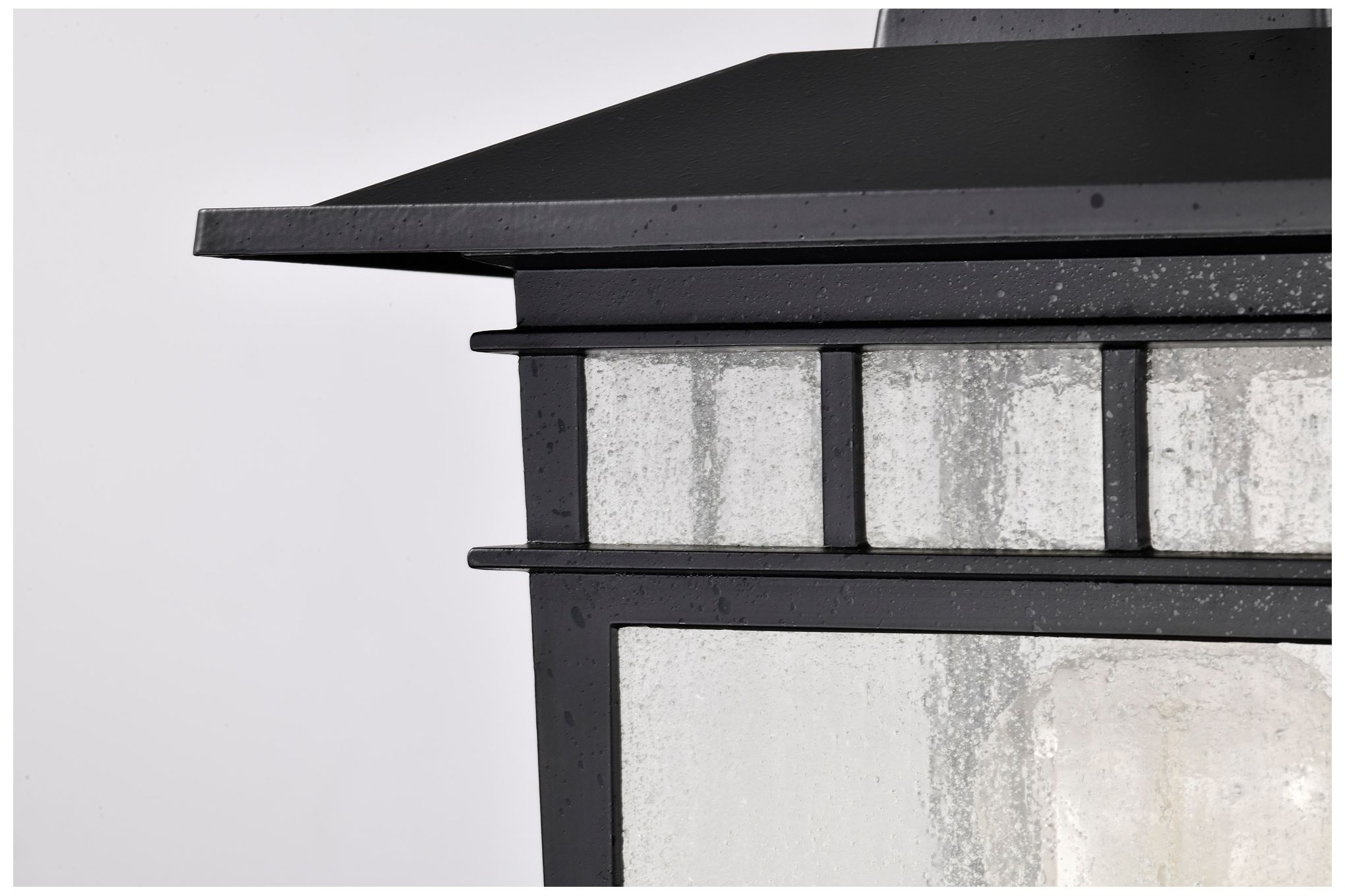 Cove Neck Outdoor Large Post Lantern; 1 Light; Textured Black Finish