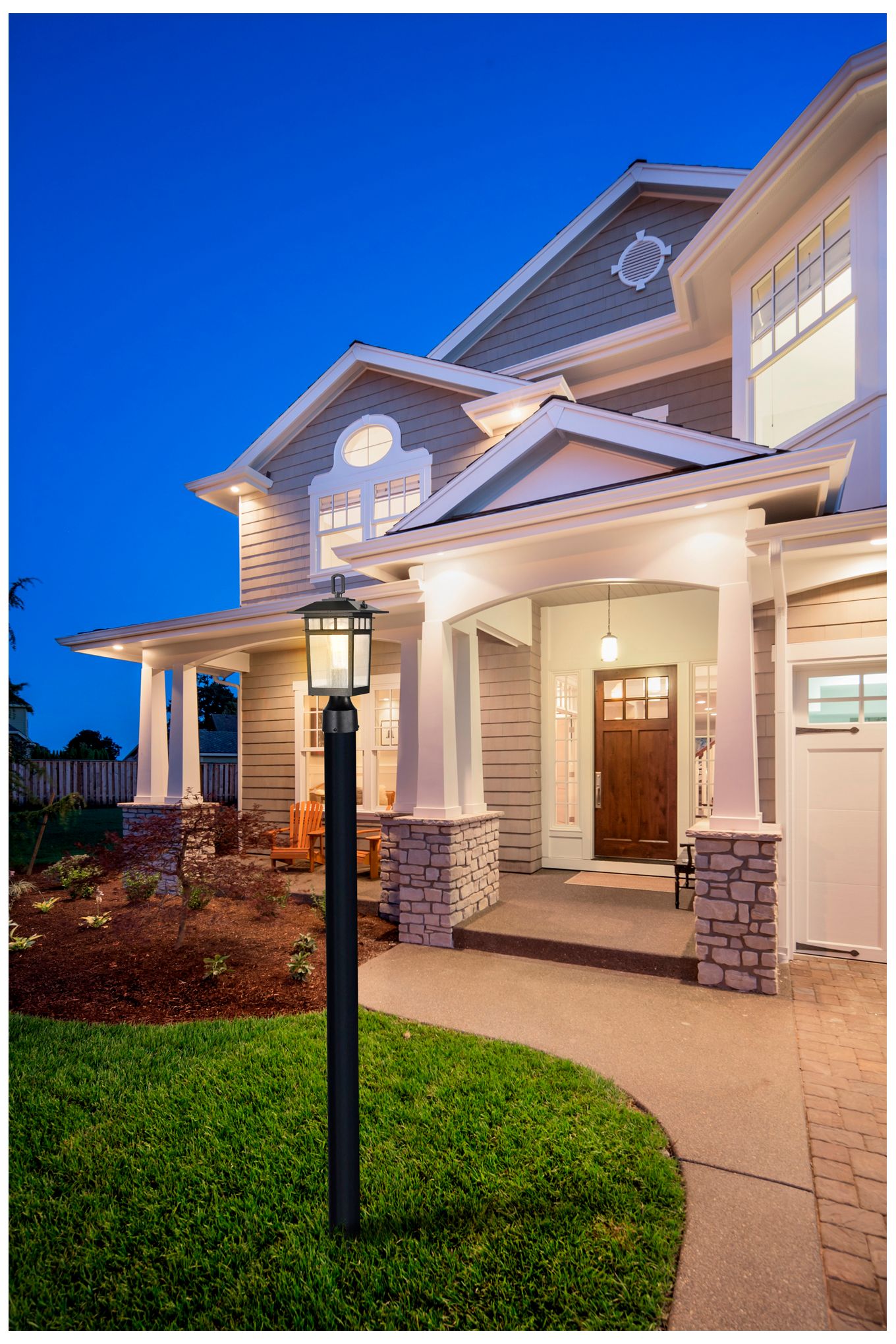 Cove Neck Outdoor Large Post Lantern; 1 Light; Textured Black Finish