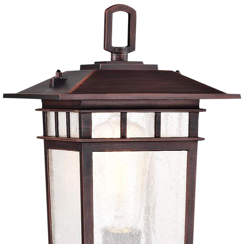 Image 3 Cove Neck Outdoor Small Post Lantern; 1 Light; Rustic Bronze more views