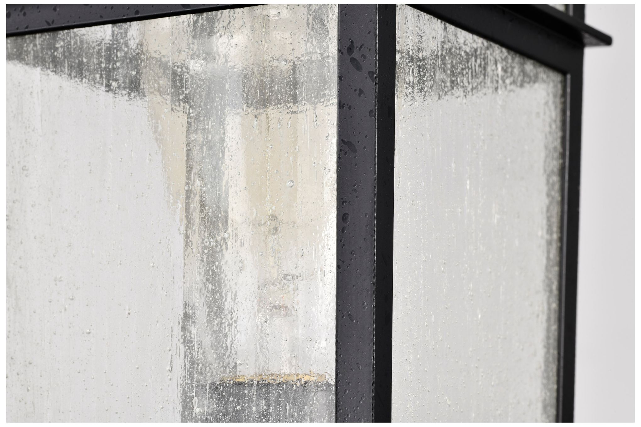 Cove Neck Outdoor Small Post Lantern; 1 Light; Textured Black Finish