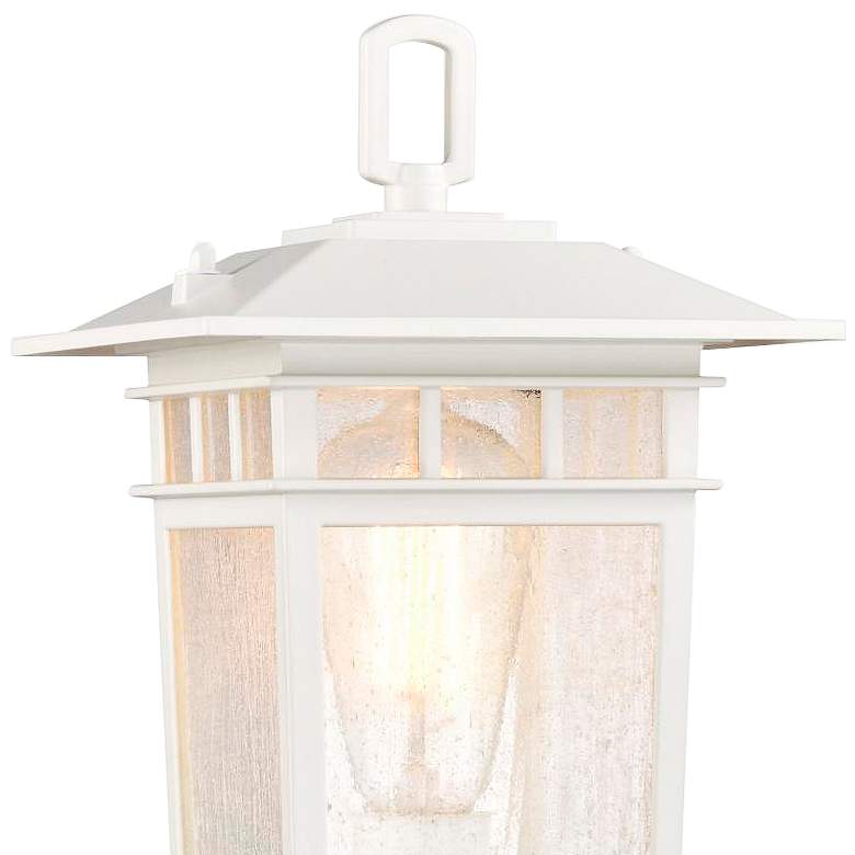 Image 3 Cove Neck Outdoor Small Post Lantern; 1 Light; White Finish more views