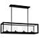 Cove Point 34 1/2"W Gloss Black 4-Light Island Chandelier