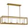 Cove Point 34 1/2"W Soft Gold 4-Light Island Chandelier