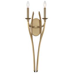Covent Park 27 1/2&quot; High 2-Light Honey Gold Wall Sconce