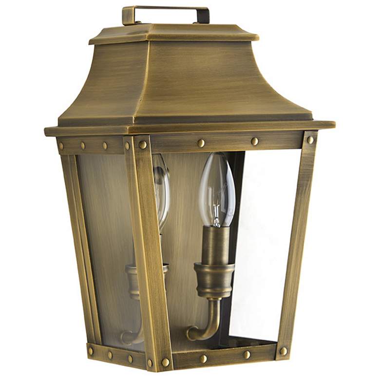 Image 1 Coventry 2-Light Aged Brass Pocket Wall Light